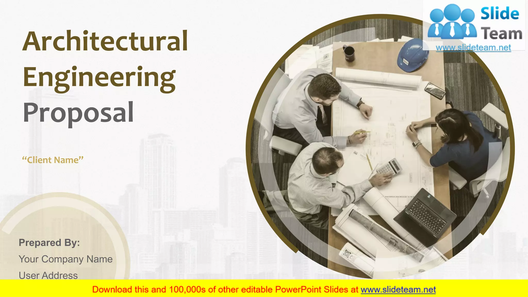 Architectural Engineering Proposal PowerPoint Presentation Slides | PPT