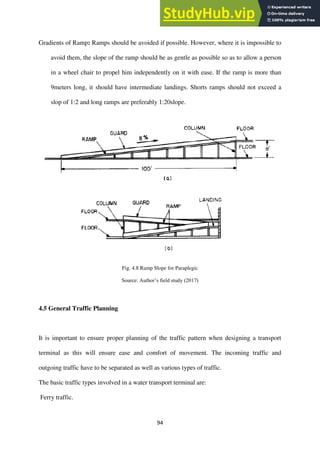 Bridge Ramp Inclination Architectural Framework For The Development Of Boat Terminals | PDF