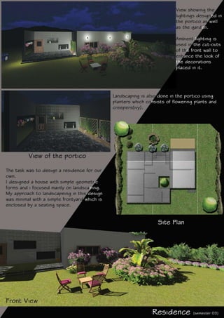 Architectural internship portfolio