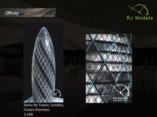 12
Swiss Re Tower, London,
Foster+Partners
1:100
Offices
 