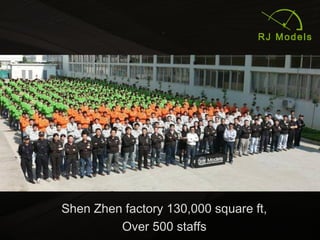 3
Shen Zhen factory 130,000 square ft,
Over 500 staffs
 