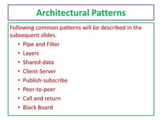 Architectural patterns part 1 | PPTX