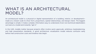 Architectural Scale Models Explained : A practical guide for uae ...