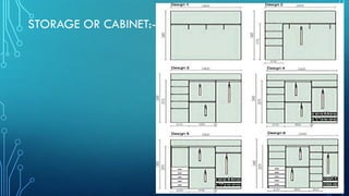 STORAGE OR CABINET:-
 