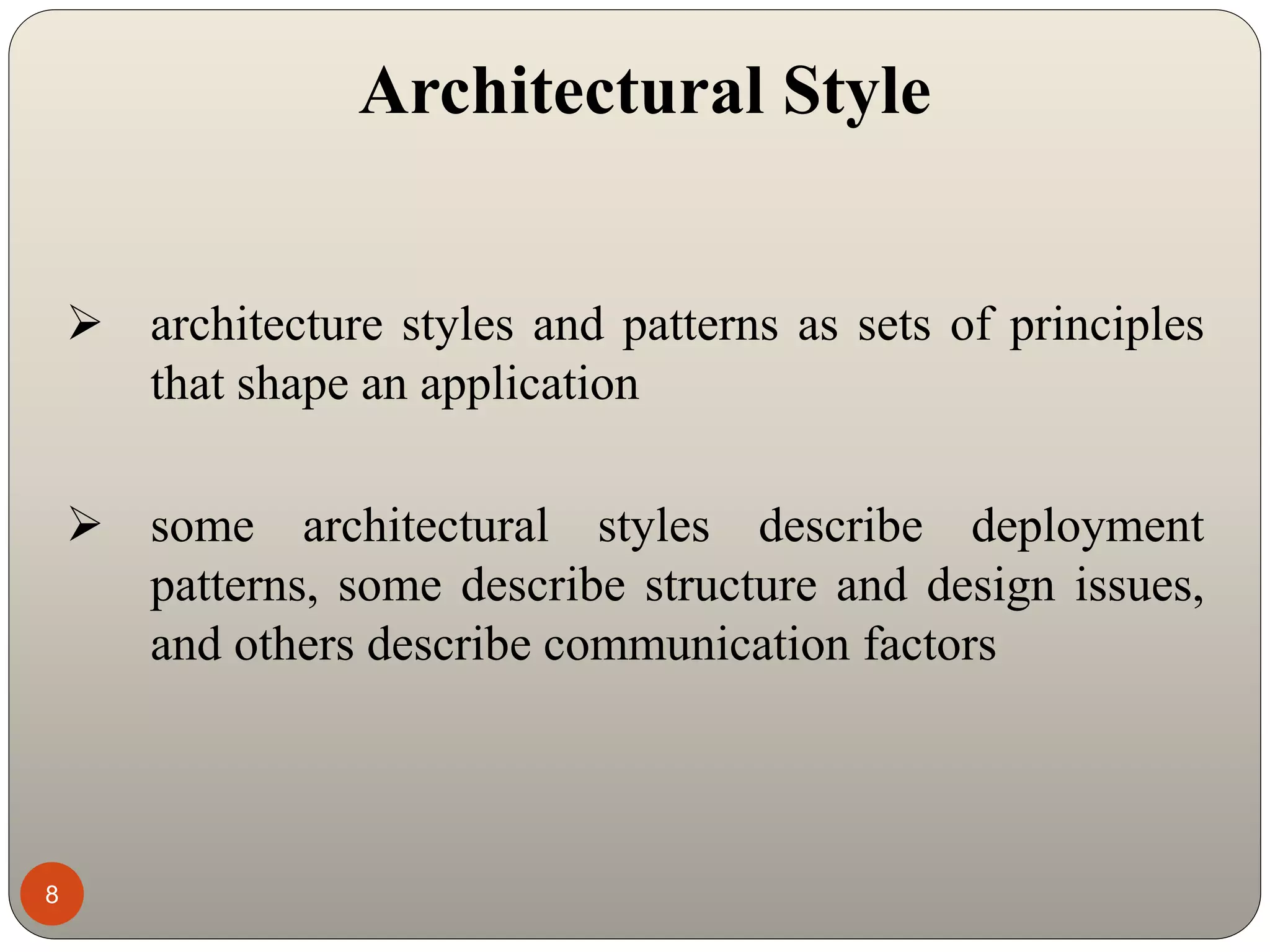 Architectural styles and patterns | PPTX