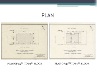 PLAN
PLAN OF 25TH TO 29TH FLOOR PLAN OF 30TH TO 80TH FLOOR
 