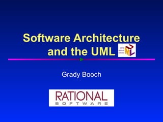 Software Architecture
    and the UML
      Grady Booch
 