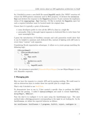 iOS Swift application architecture | PDF