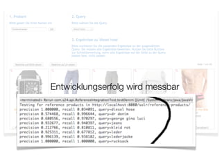 Entwicklungserfolg wird messbar
 