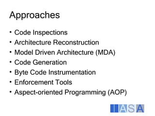 Architecture Enforcement Aspects Itarc2009