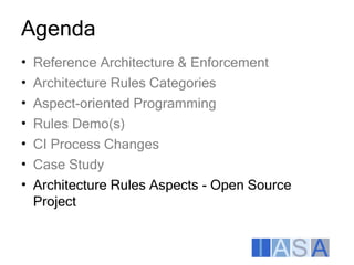 Architecture Enforcement Aspects Itarc2009