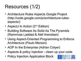 Architecture Enforcement Aspects Itarc2009