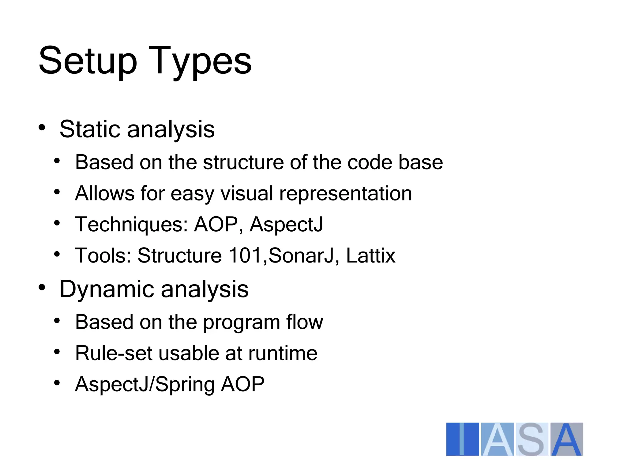 Architecture Enforcement Aspects Itarc2009