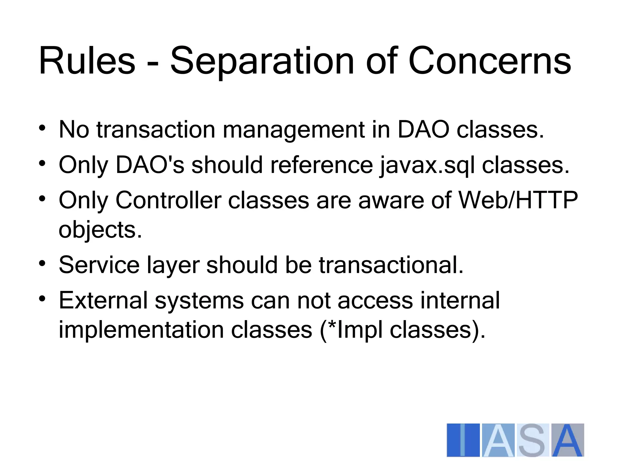 Architecture Enforcement Aspects Itarc2009