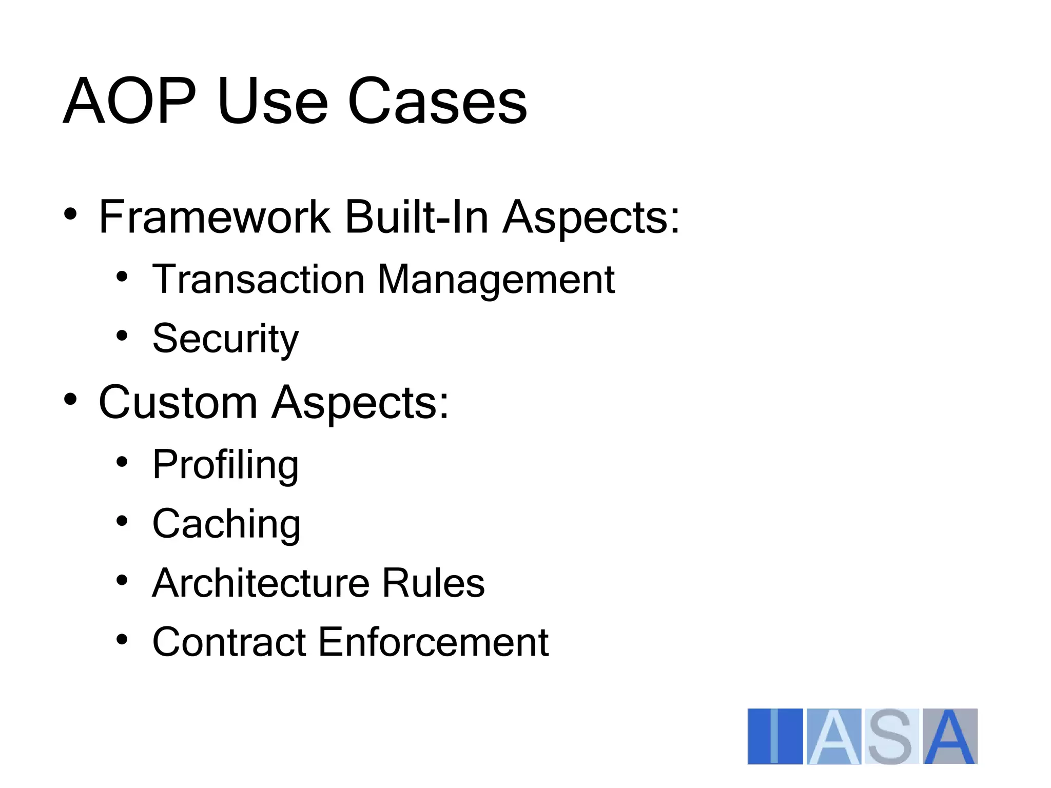 Architecture Enforcement Aspects Itarc2009