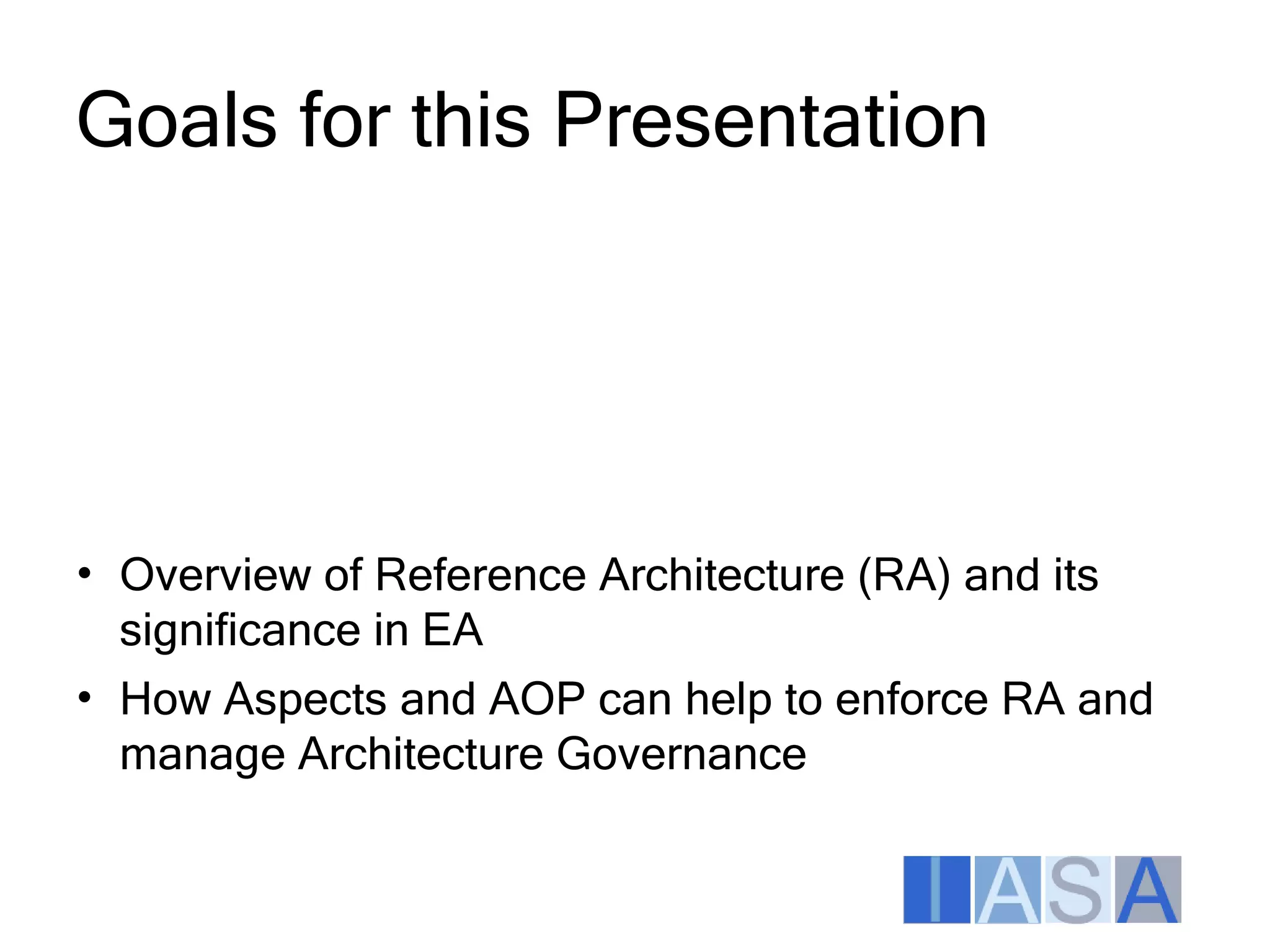 Architecture Enforcement Aspects Itarc2009