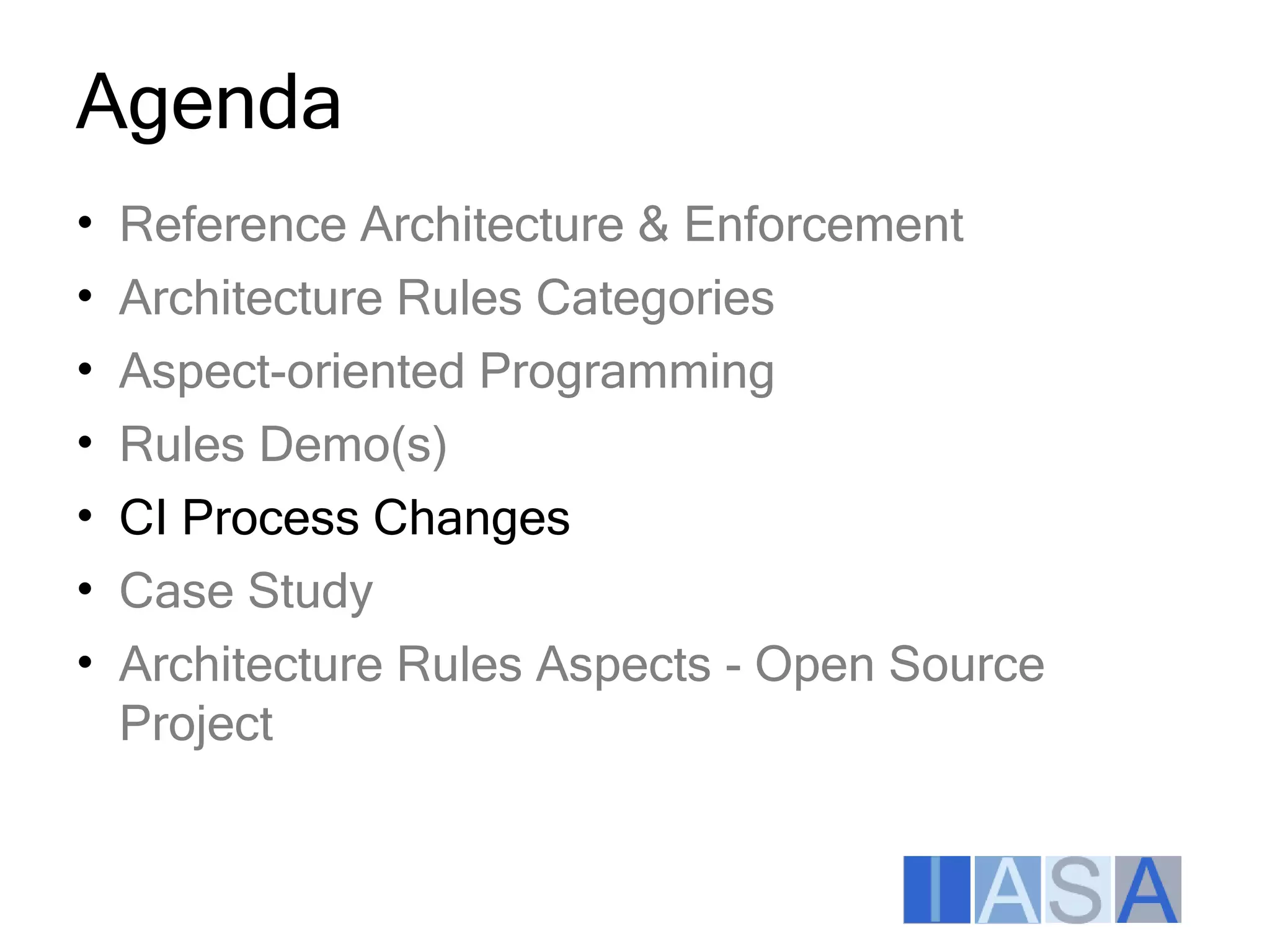 Architecture Enforcement Aspects Itarc2009