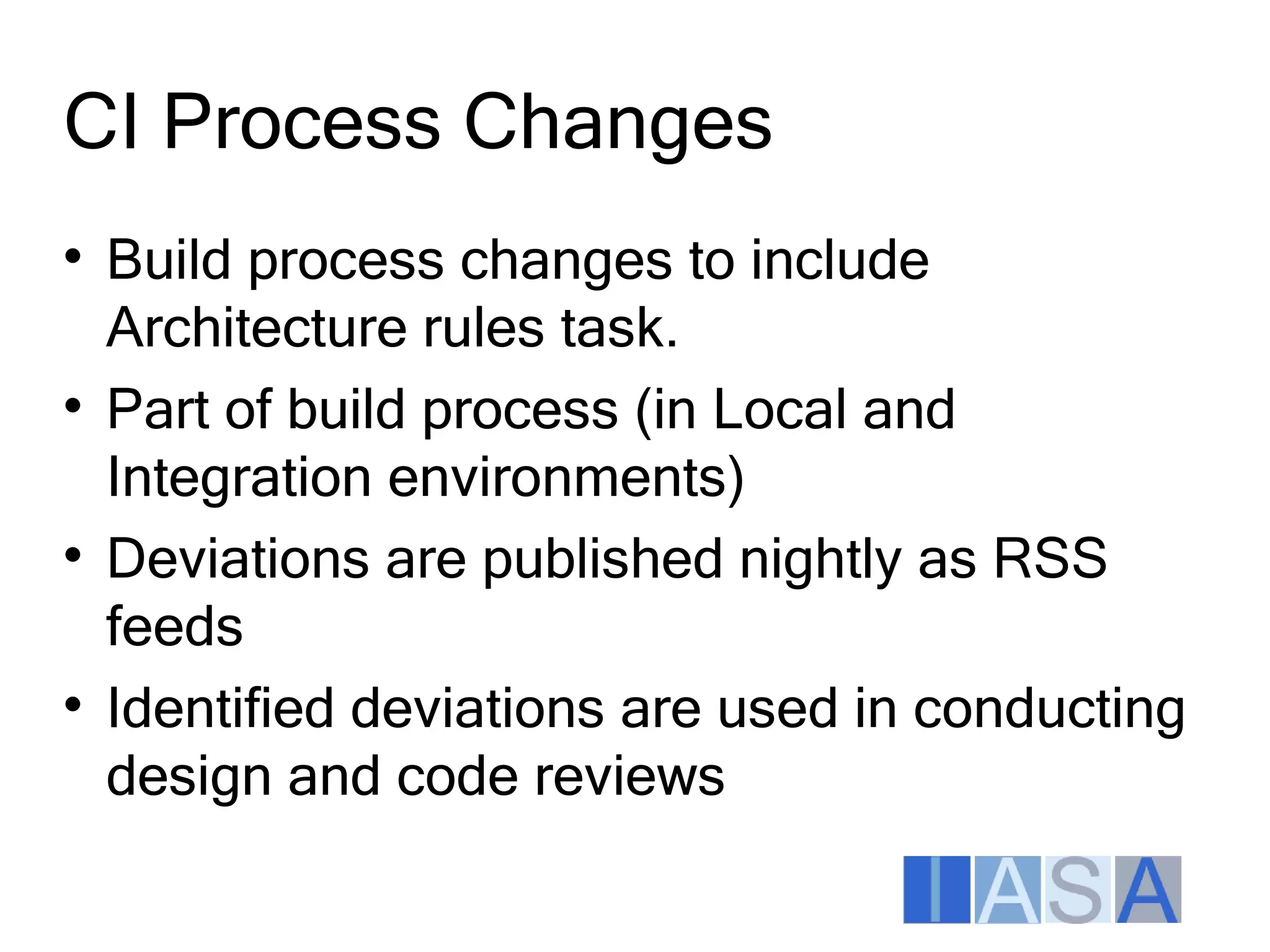 Architecture Enforcement Aspects Itarc2009