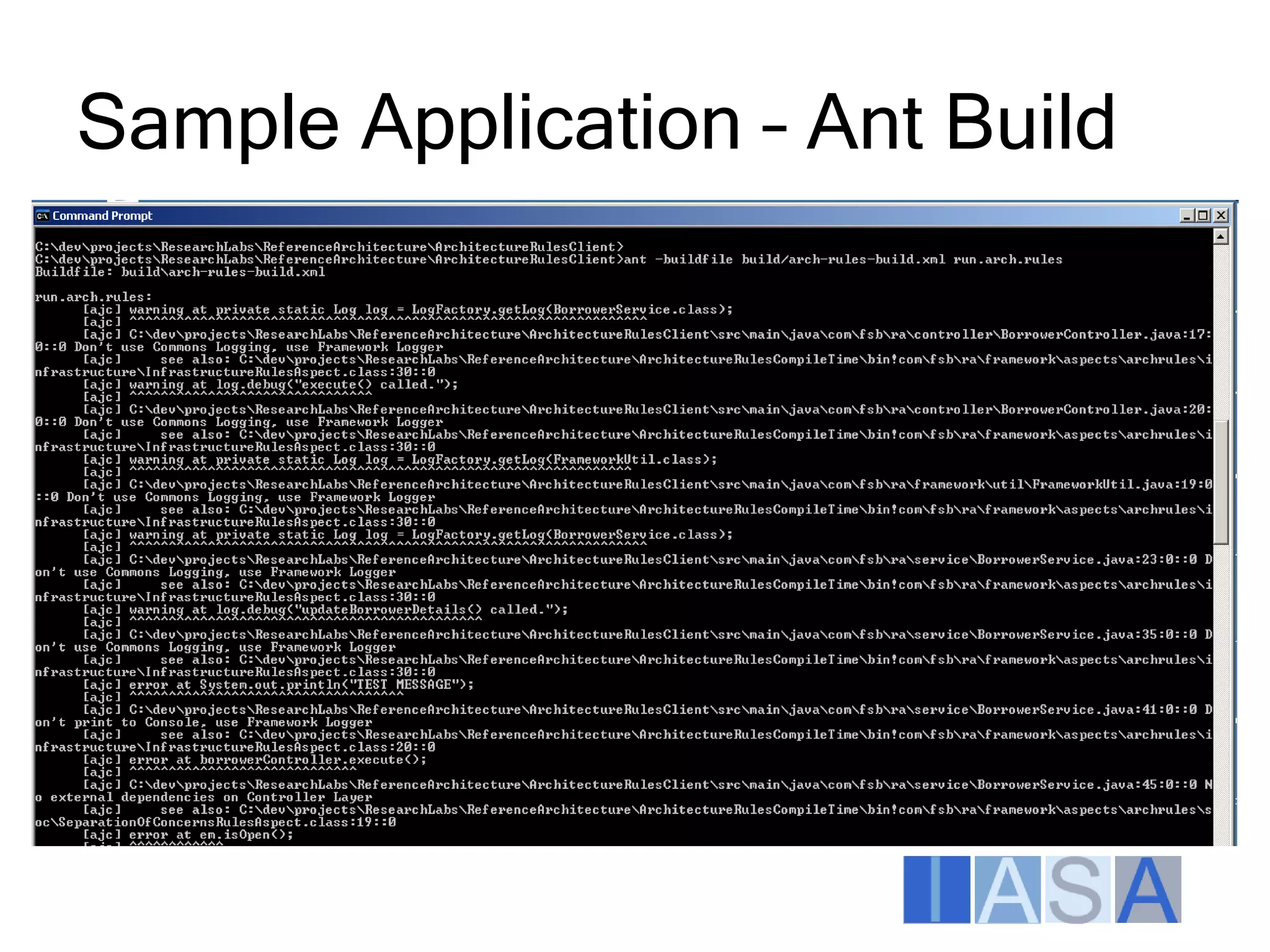 Architecture Enforcement Aspects Itarc2009