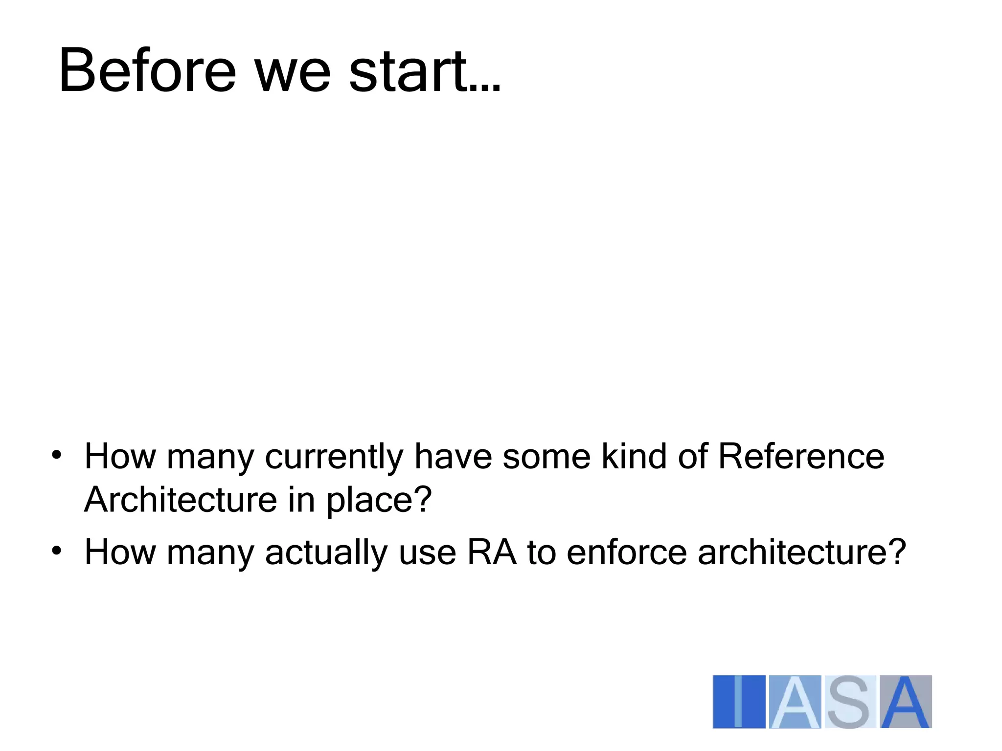 Architecture Enforcement Aspects Itarc2009