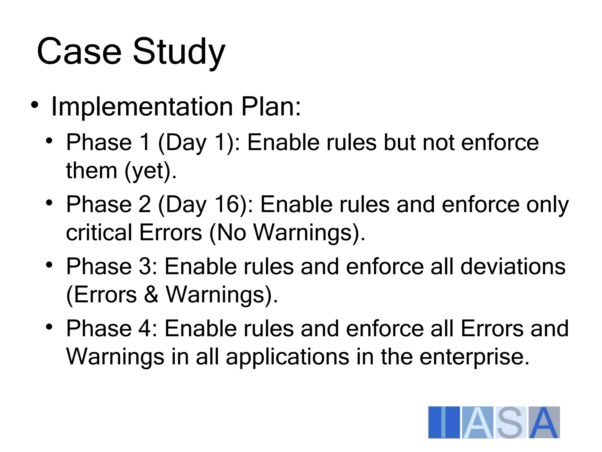 Architecture Enforcement Aspects Itarc2009