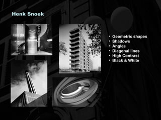Henk Snoek Geometric shapes Shadows Angles Diagonal lines High Contrast Black & White 