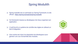Modulith Spring Boot Architecture monolithique 2.0, Microservices obsolètes ? MODULITH | PDF
