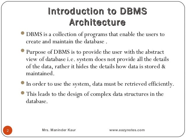 Database Management System