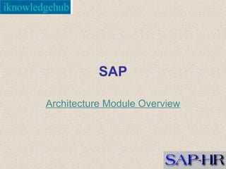 SAP Architecture Module Overview 