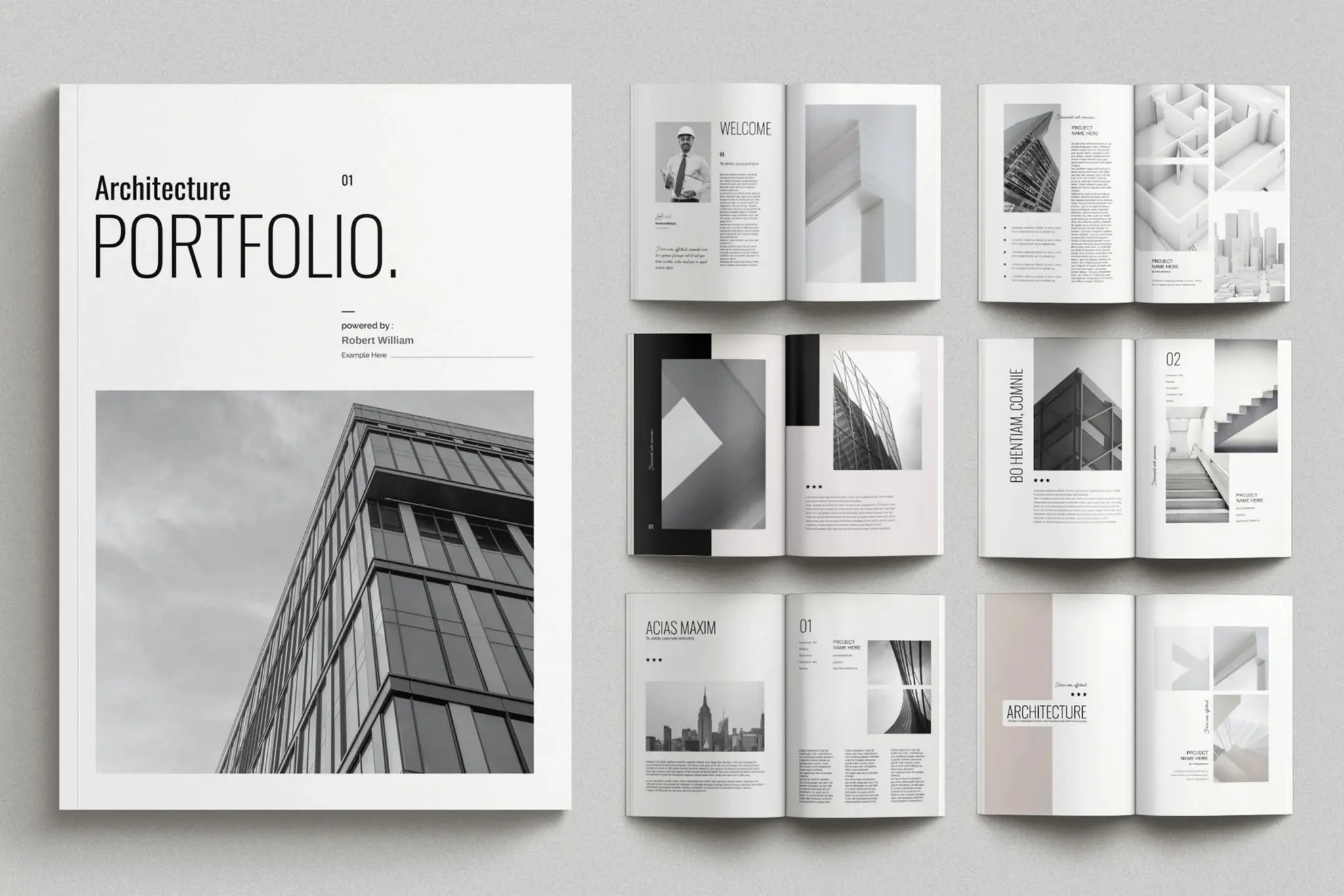 Architecture Portfolio – 50 Professional Templates