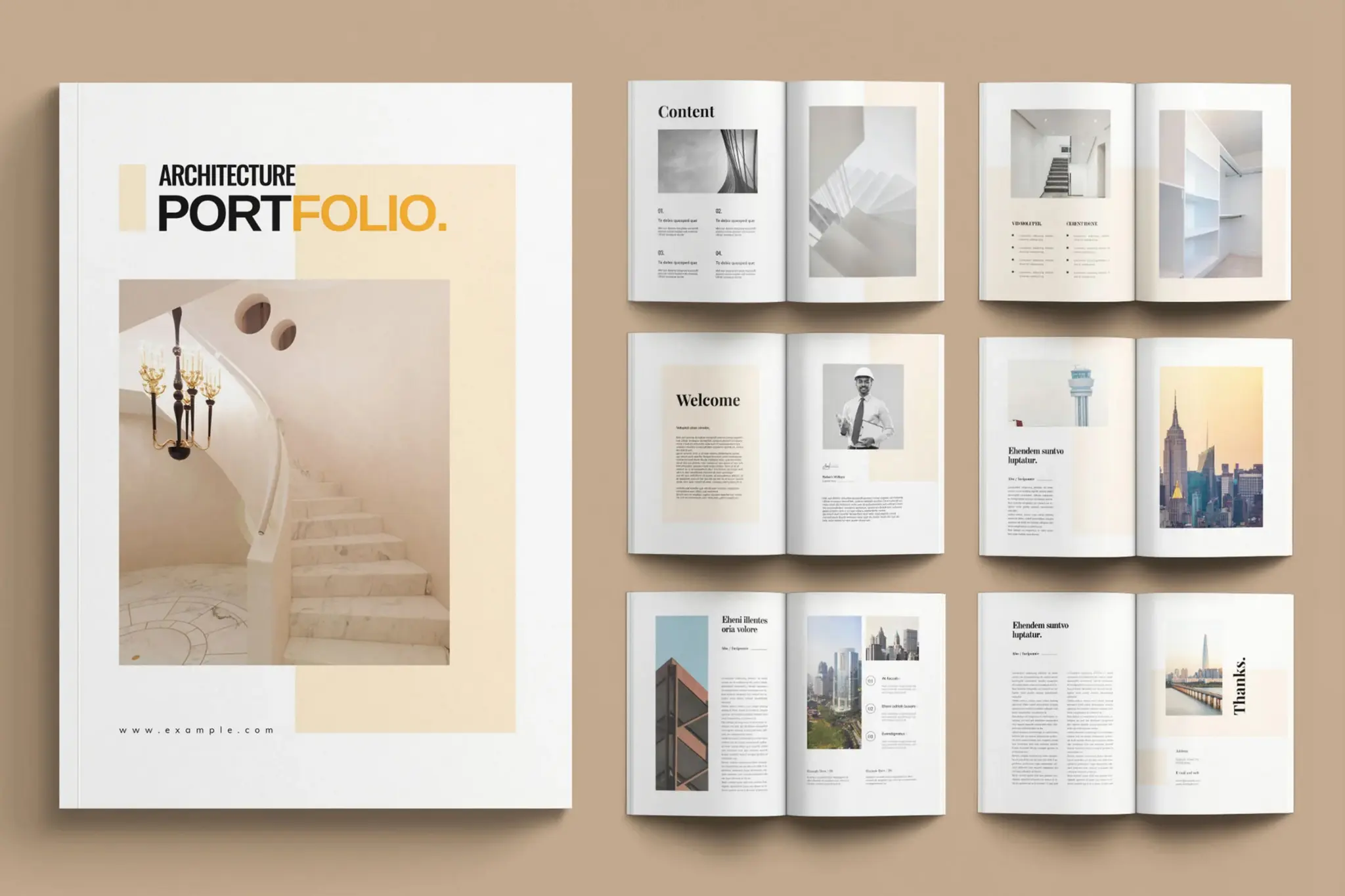 Architecture Portfolio – 50 Professional Templates
