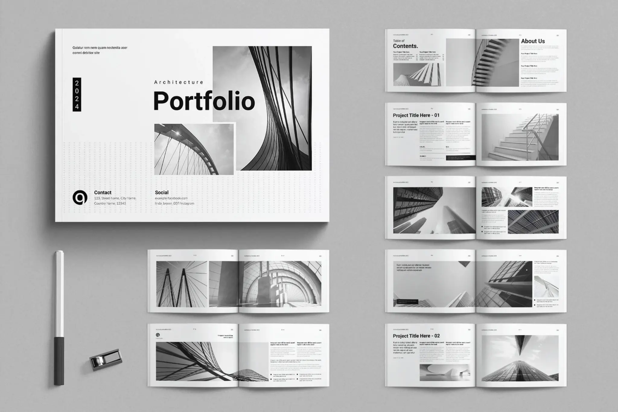 Architecture Portfolio – 50 Professional Templates