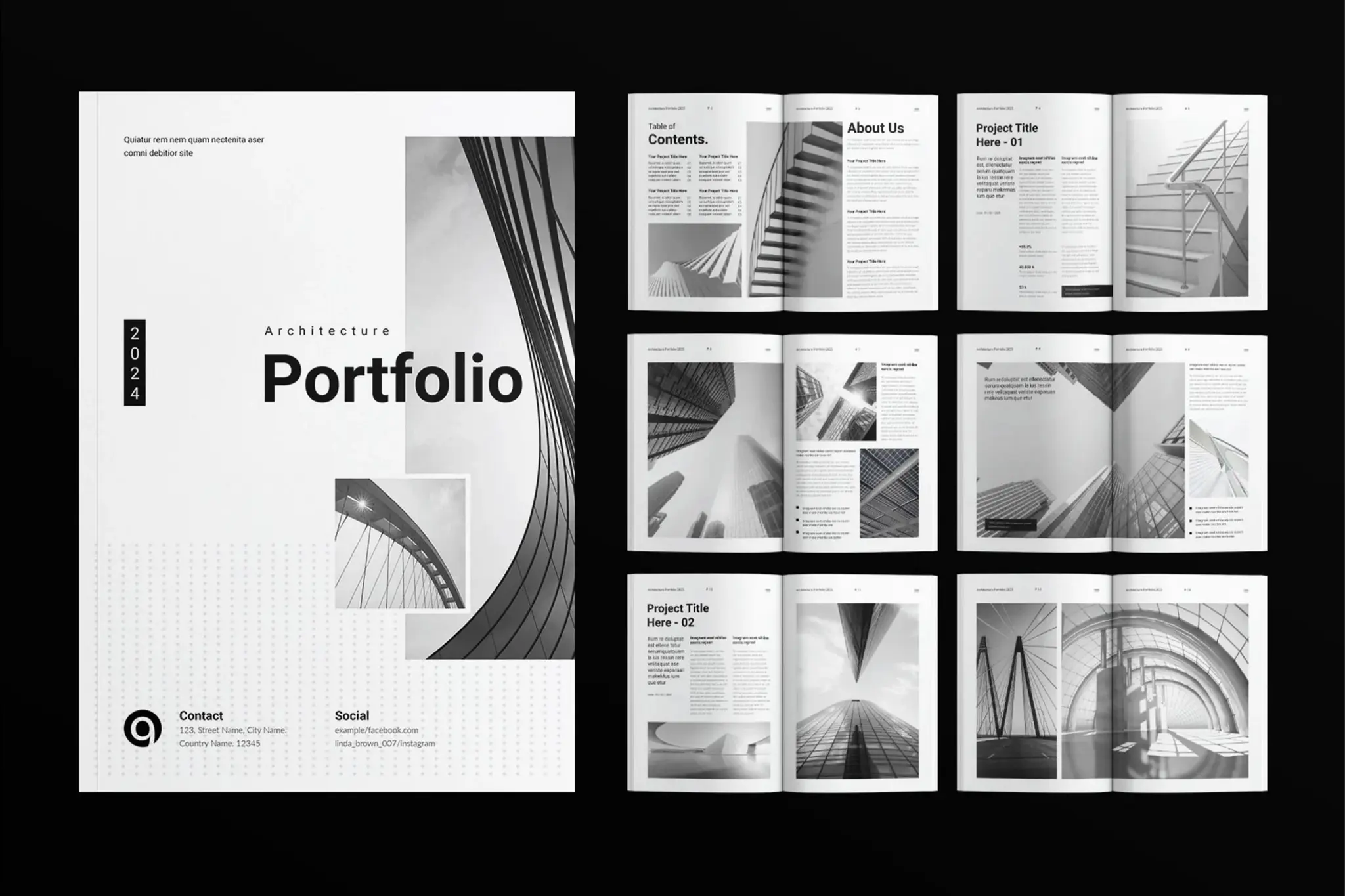 Architecture Portfolio – 50 Professional Templates