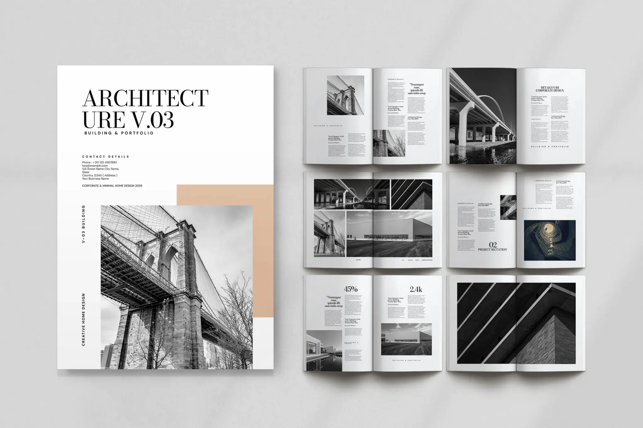 Architecture Portfolio – 50 Professional Templates