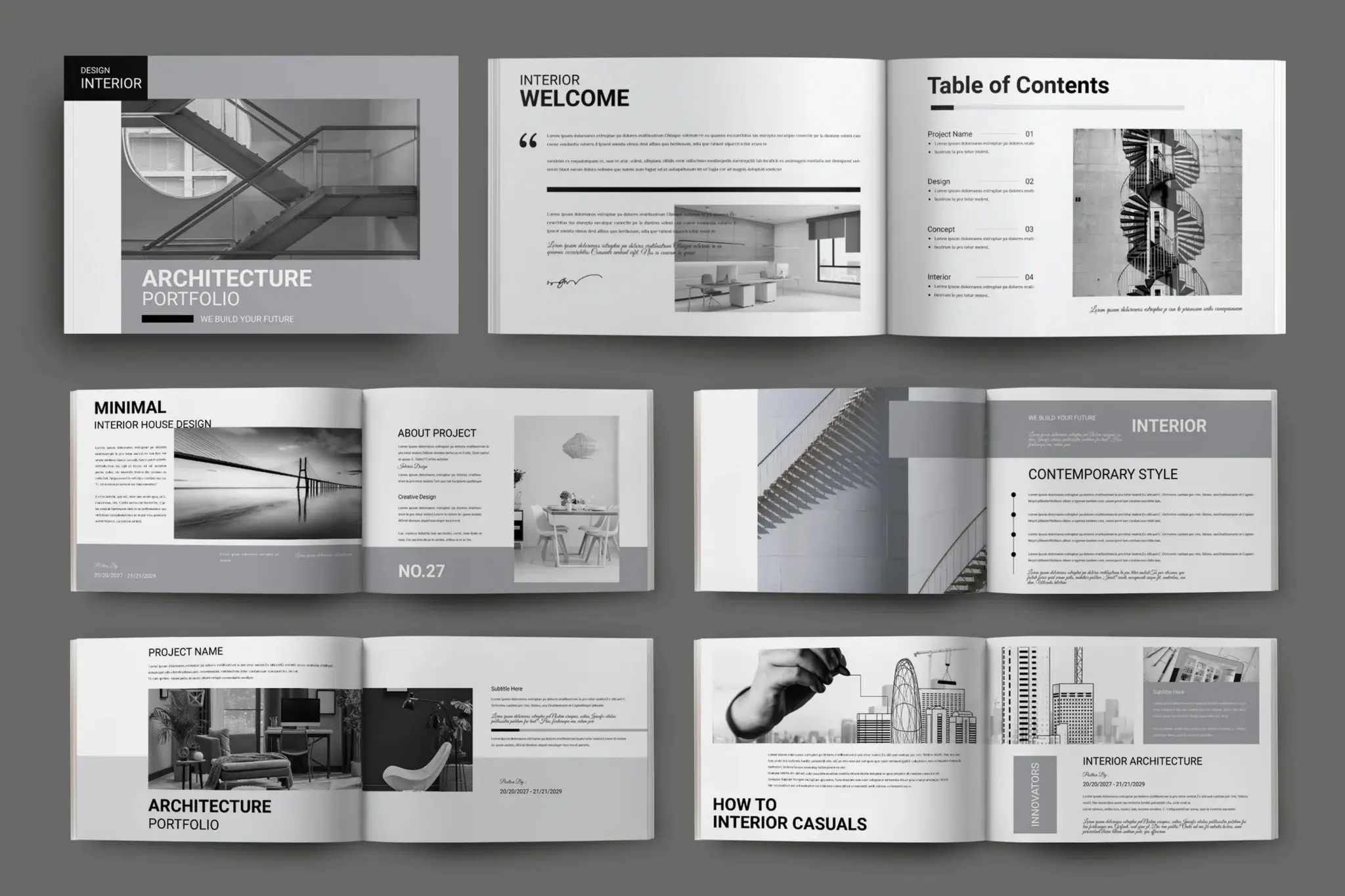 Architecture Portfolio – 50 Professional Templates