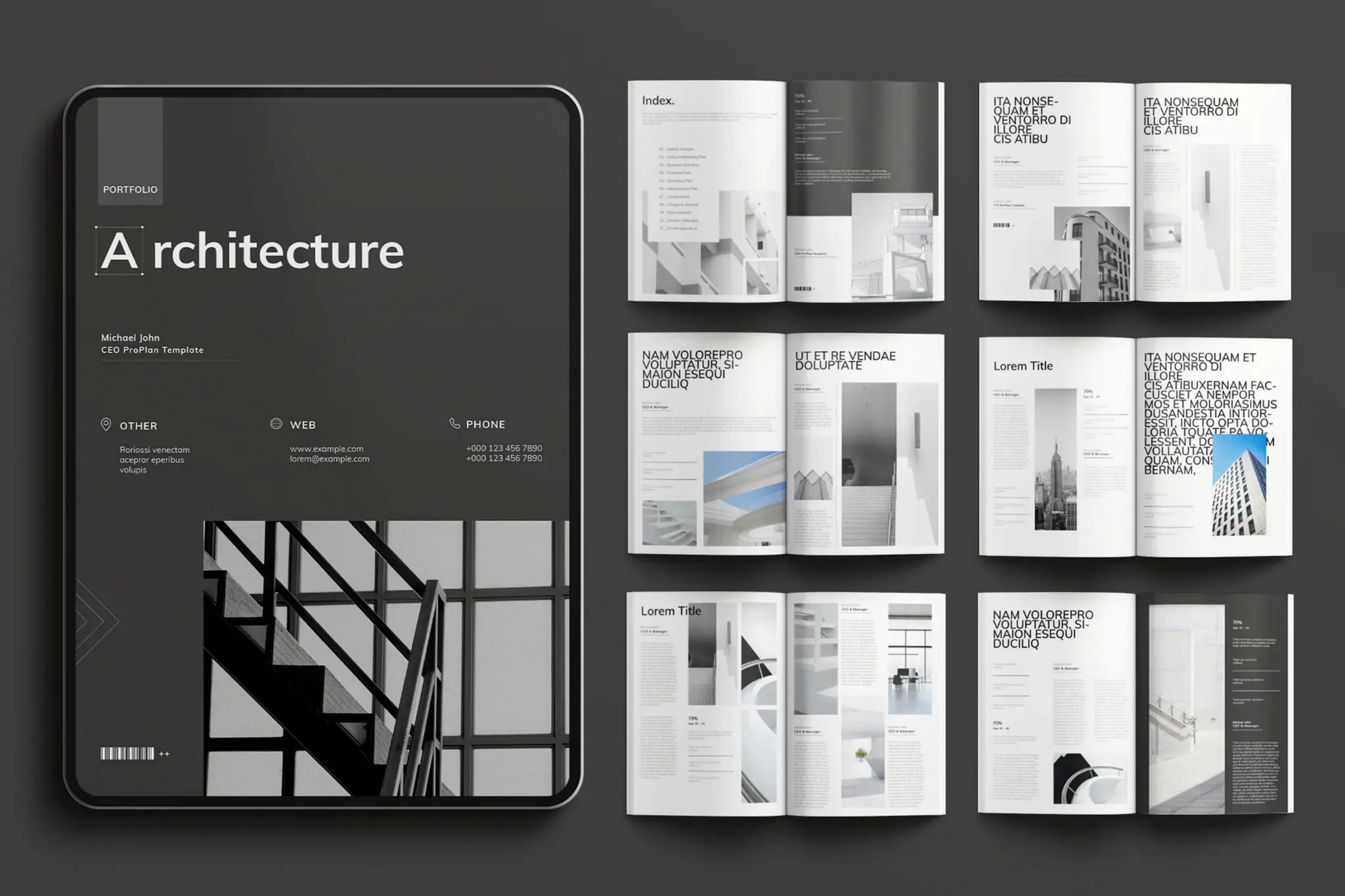 Architecture Portfolio – 50 Professional Templates