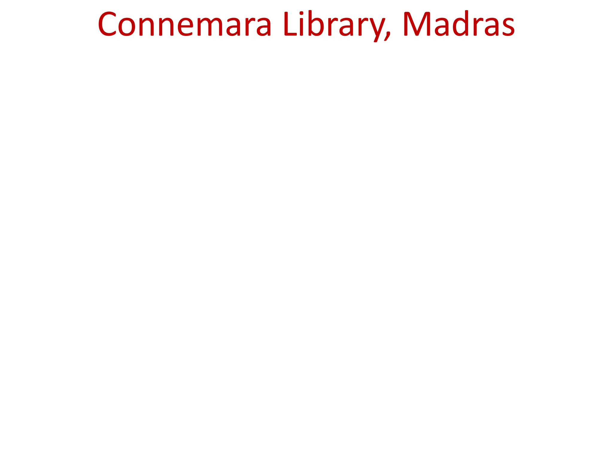 Connemara Library, Madras
 