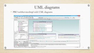 UML diagrams
• PRO webServicesImpl with UML diagrams
4
 