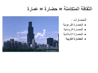 Architecture and Culture - العمارة والثقافة