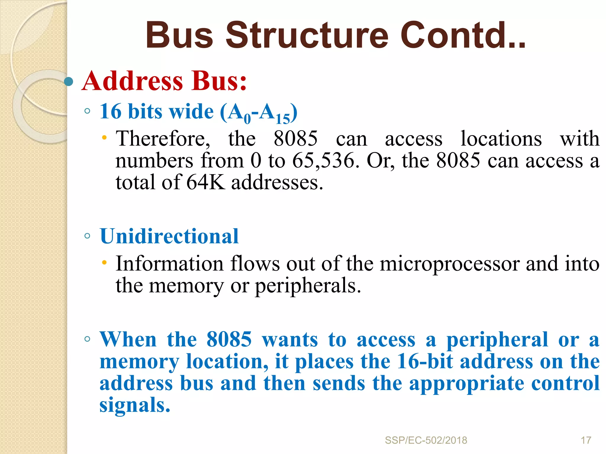Architecture and pin diagram of 8085 | PPTX
