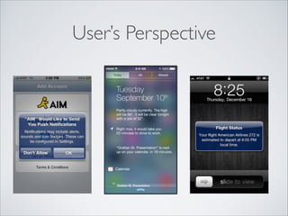 User’s Perspective

 