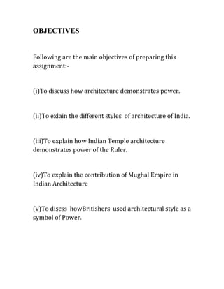 Architecture as a symbol of power | DOCX