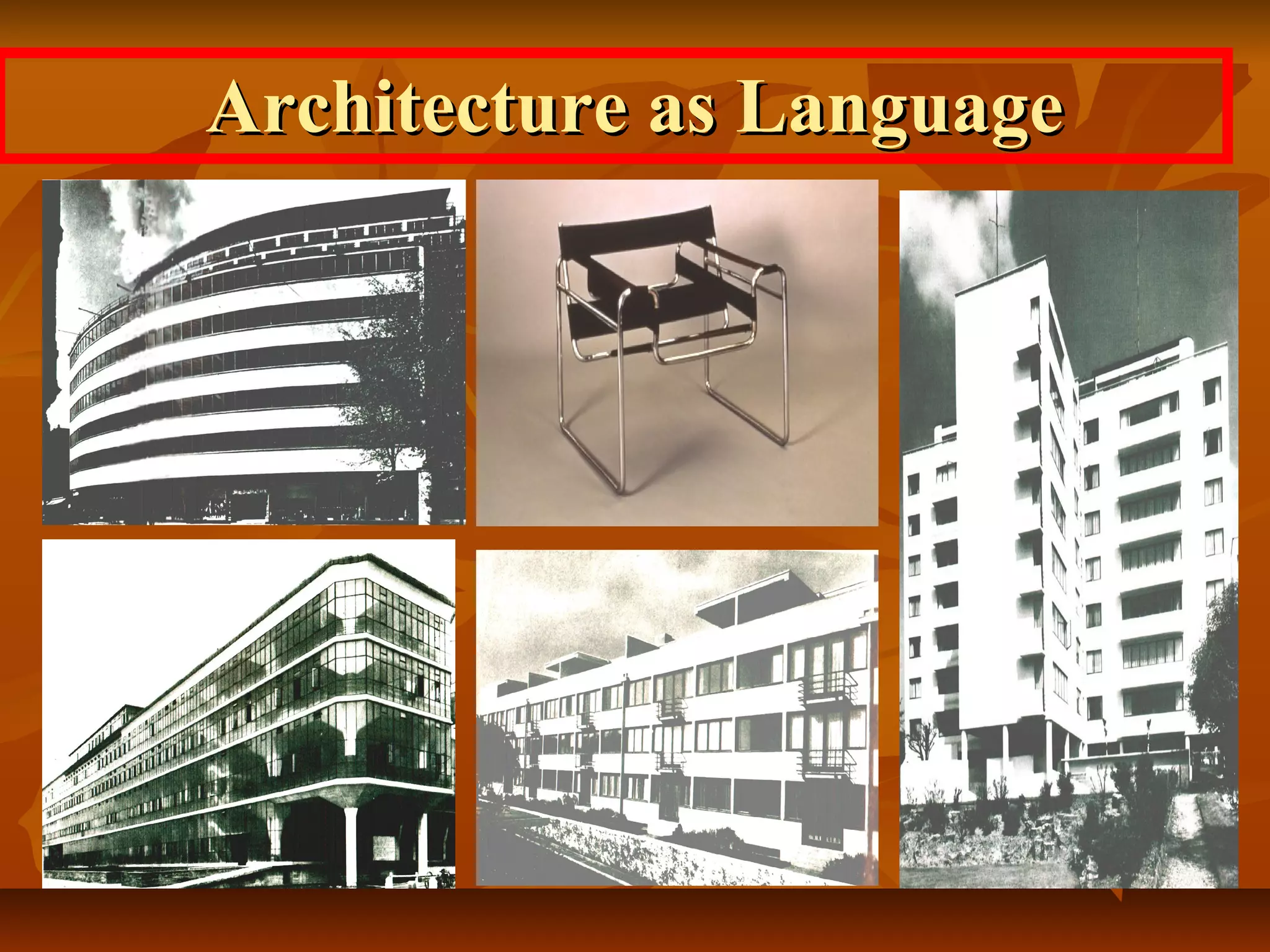 Architecture as LanguageArchitecture as Language
 