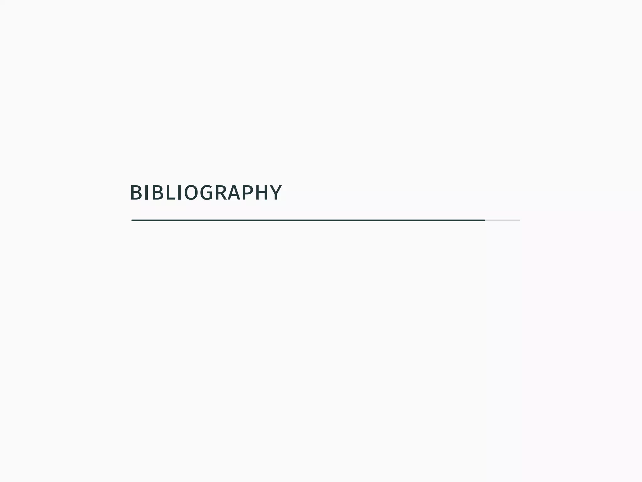 bibliography
 
