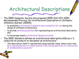 Architecture design in software engineering | PPT