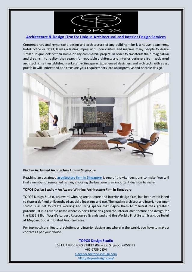 Architecture Amp Design Firm For Unique Architectural And