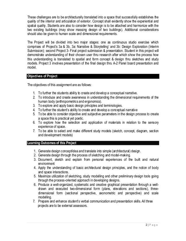 Architecture Design Brief architecture design studio 1 project 3 brief march 2015 Architecture Design Brief architecture design studio 1 project 3 brief march 2015