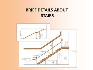 Stairs Notes Architecture Drawings, walls, doors, and stairs | PPSX
