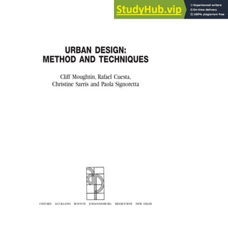 Architecture Ebook Urban Design - Method And Techniques | PDF