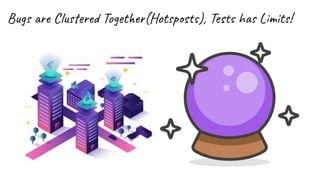 Bugs are Clustered Together(Hotsposts), Tests has Limits!
 